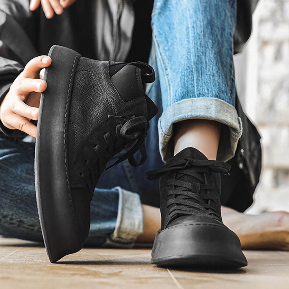 Midnight Trek Genuine Leather Boots