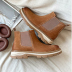 BronzeEdge Leather Chelsea Boots