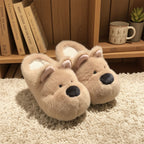 Toasty Tots Cute Puppy Cotton Slippers