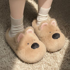 Toasty Tots Cute Puppy Cotton Slippers