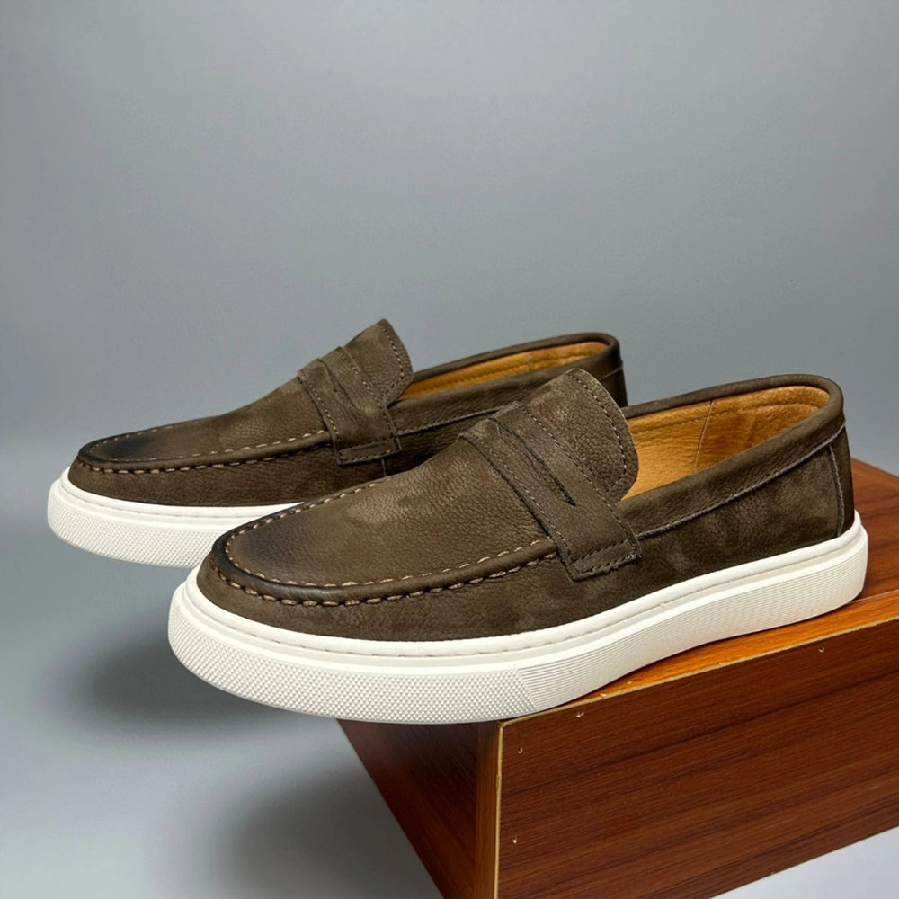 UrbanEdge Genuine Leather Sneakers